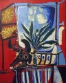 Stillleben a la Tete de taureau 1958 kubistisch